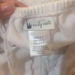 Emily West Dresses - Girl white and blue dress Emily West Dresses - Girl white and blue dress